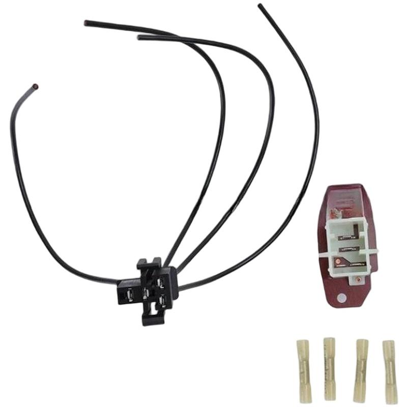 For Ford AC Blower Motor Resistor with Connector Wire Harness Compatible with E250 E350 F53 F250 F350 Super Duty