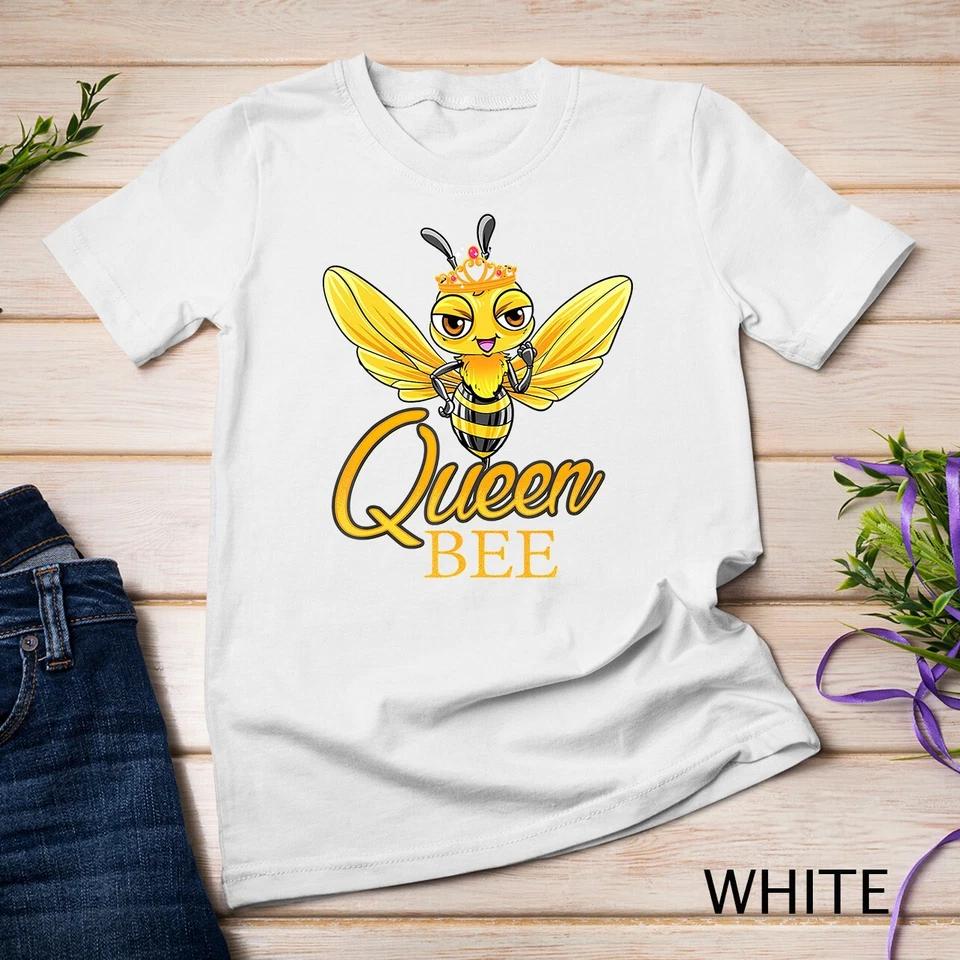 Queen Bee Crown Honey Bee Hive Gift T-Shirt Unisex T-shirt 13