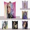 Thick Billie Eilish Blanket Double Sided Fuzzy Blanket Bedroom Supplies Lounge