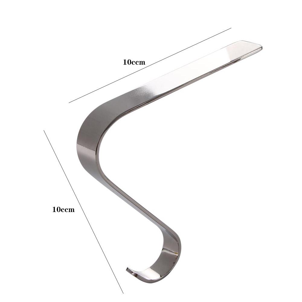 New Year Shelf Metal Grips Garland Hanger Mantel Hooks Christmas Stocking Holders Stockings Clip
