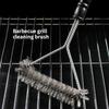 1PCS Barbecue Grill BBQ Brush Clean Tool Grill Accessories Stainless Steel Bristles Non-stick Cleaning Brushes Barbecue Accessories