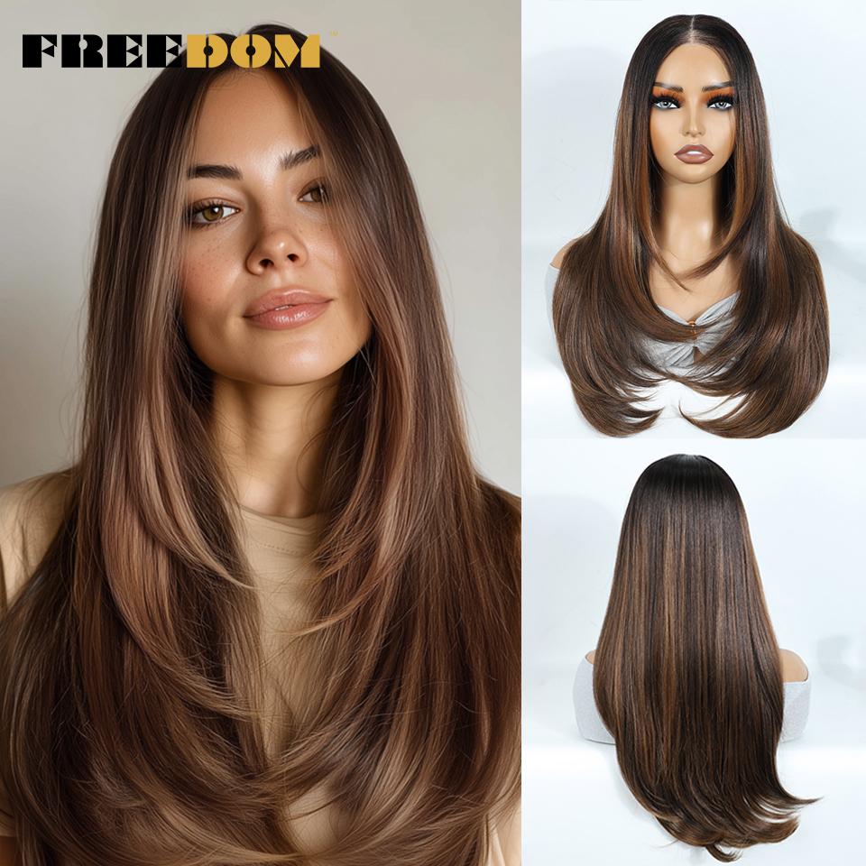 FREEDOM Straight Synthetic Lace Front Wig