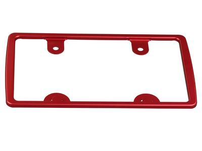 POSH FAITH Motorrad Aluminium Kennzeichen für 126cc und darüber Rahmen, Groß, Motorräder, Rot, 500193-02-10