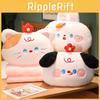 Plush Toy Cartoon Pillow Blanket Combo Office Nap Car Travel Gift Doll Adults
