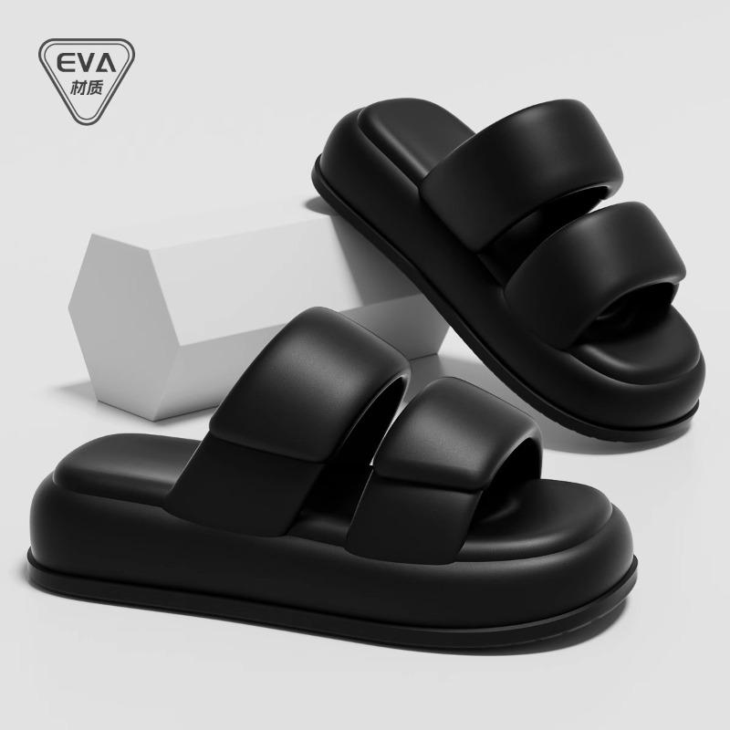 Summer new eva women's thick-soled slippers outdoor home non-slip and deodorant feet silent couple cool slippers