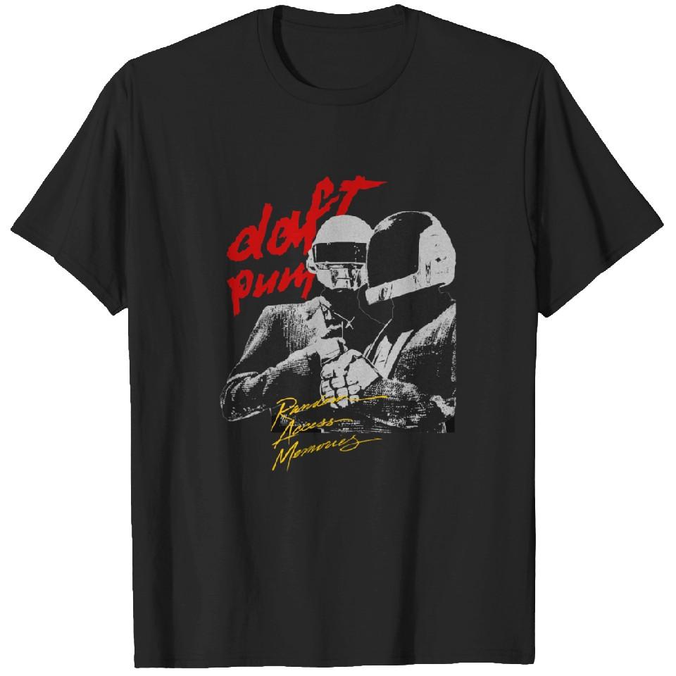 Daft punk Trička Těžké tričko Pánské - Černé dámské topy unisex