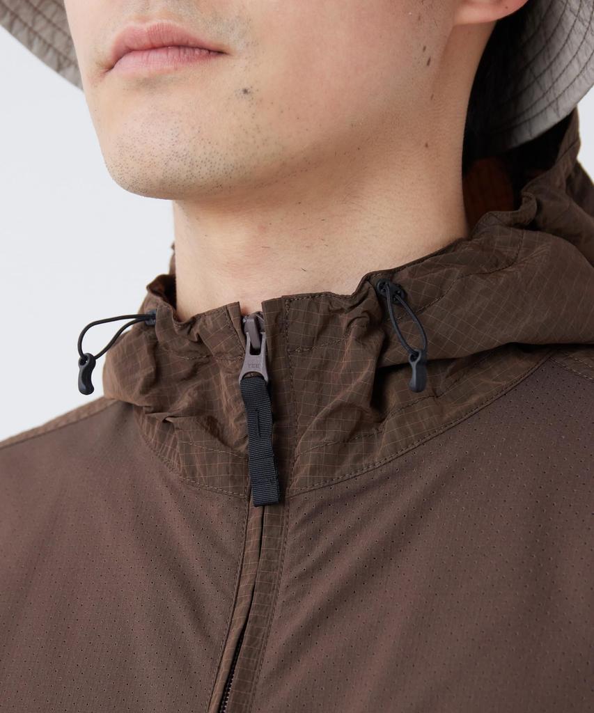 Snow Peak Insect Shield Jacket Outer Jacket for Men and Size L JK-26SU013 Women, Brown,