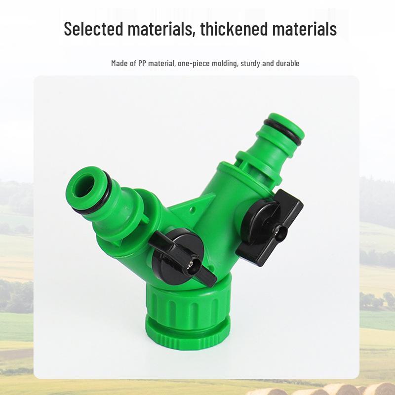 Faucet Connector 1-to-2 Plastic Tee Quick Connector Three-Way Diverter.