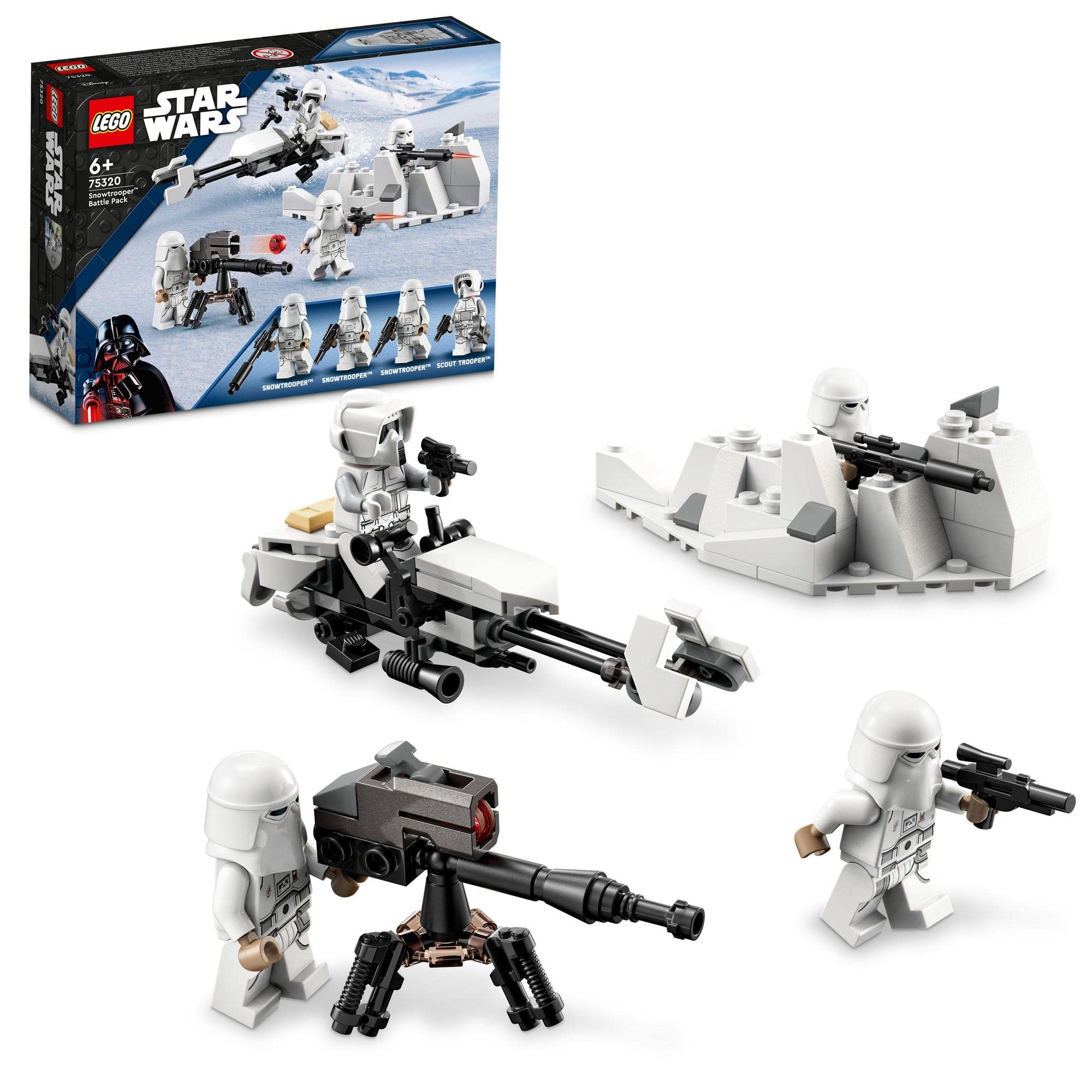 

LEGO Star Wars Боевой набор Снежного штурмовика™ 75320, подарок из игрушечных кубиков для мальчиков от 6 лет и старше.