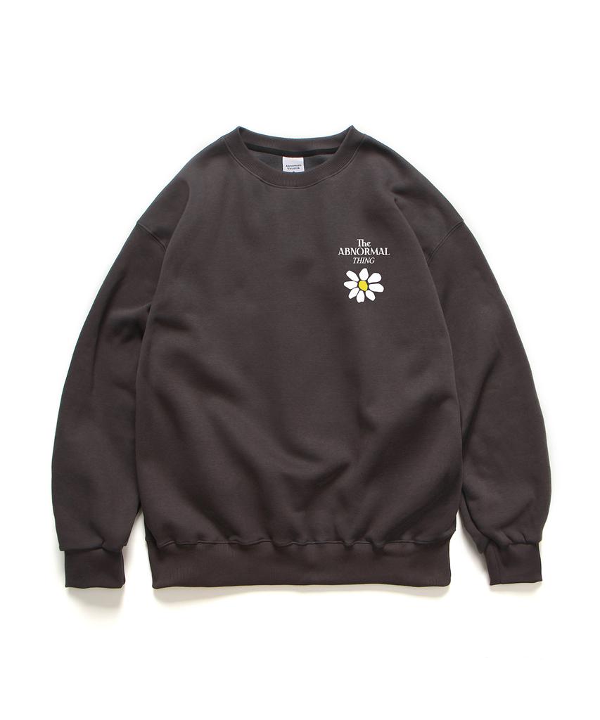 ABNORMALTHING Flower Crewneck Dark Grey