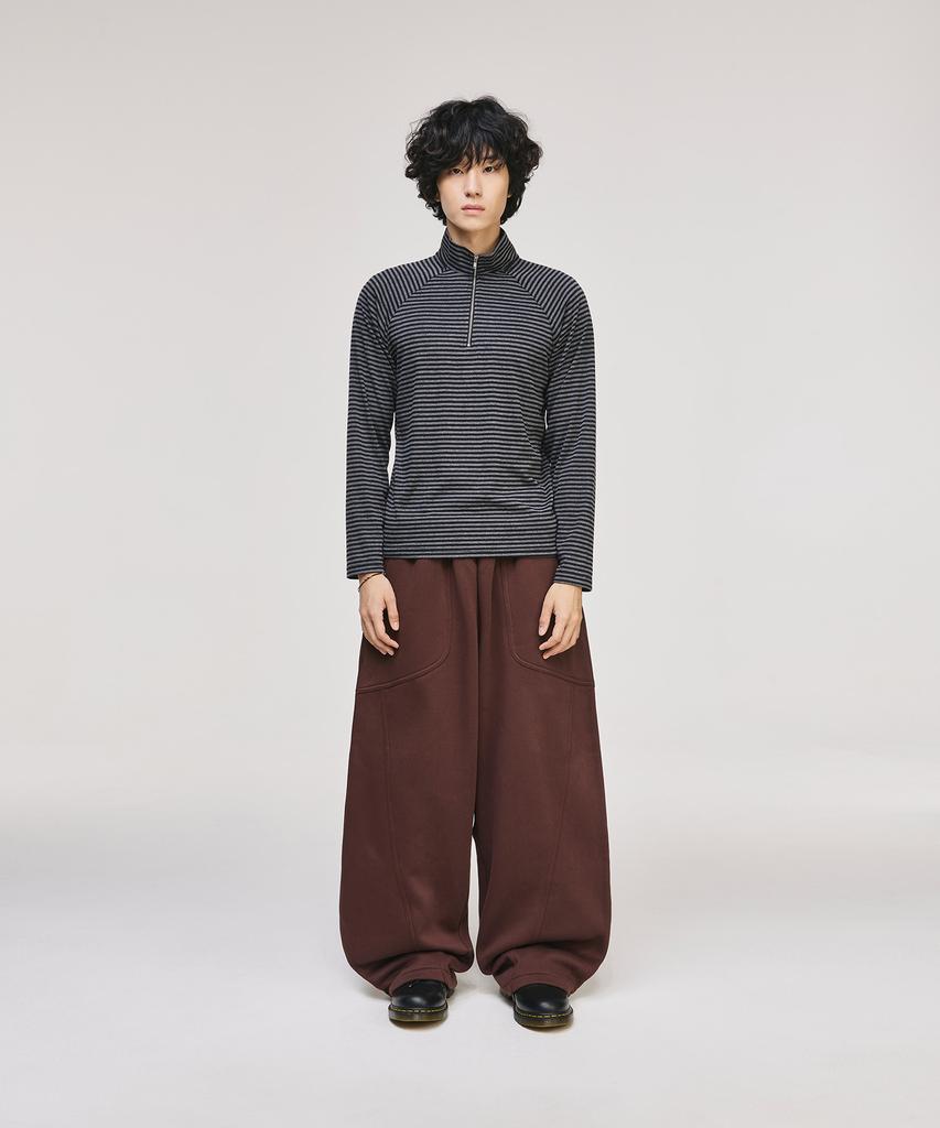 SIGNATURE Fatigue Curved Fleece-Lined Training Pants [Brown]