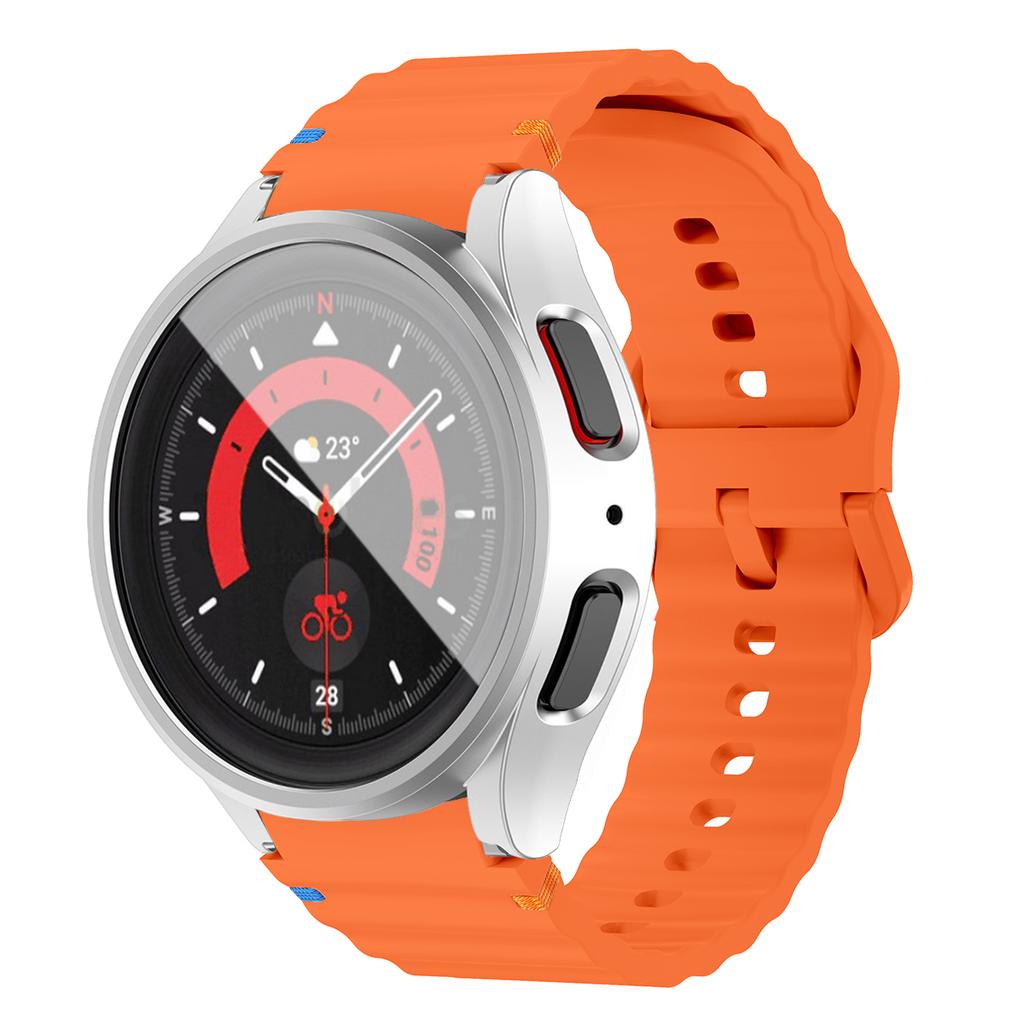 Soft Silicone Strap+PC Case for Samsung Galaxy Watch 7 6 5 4 40 44mm PC Screen Protector Cover Sport Band for Samsung  Watch 7