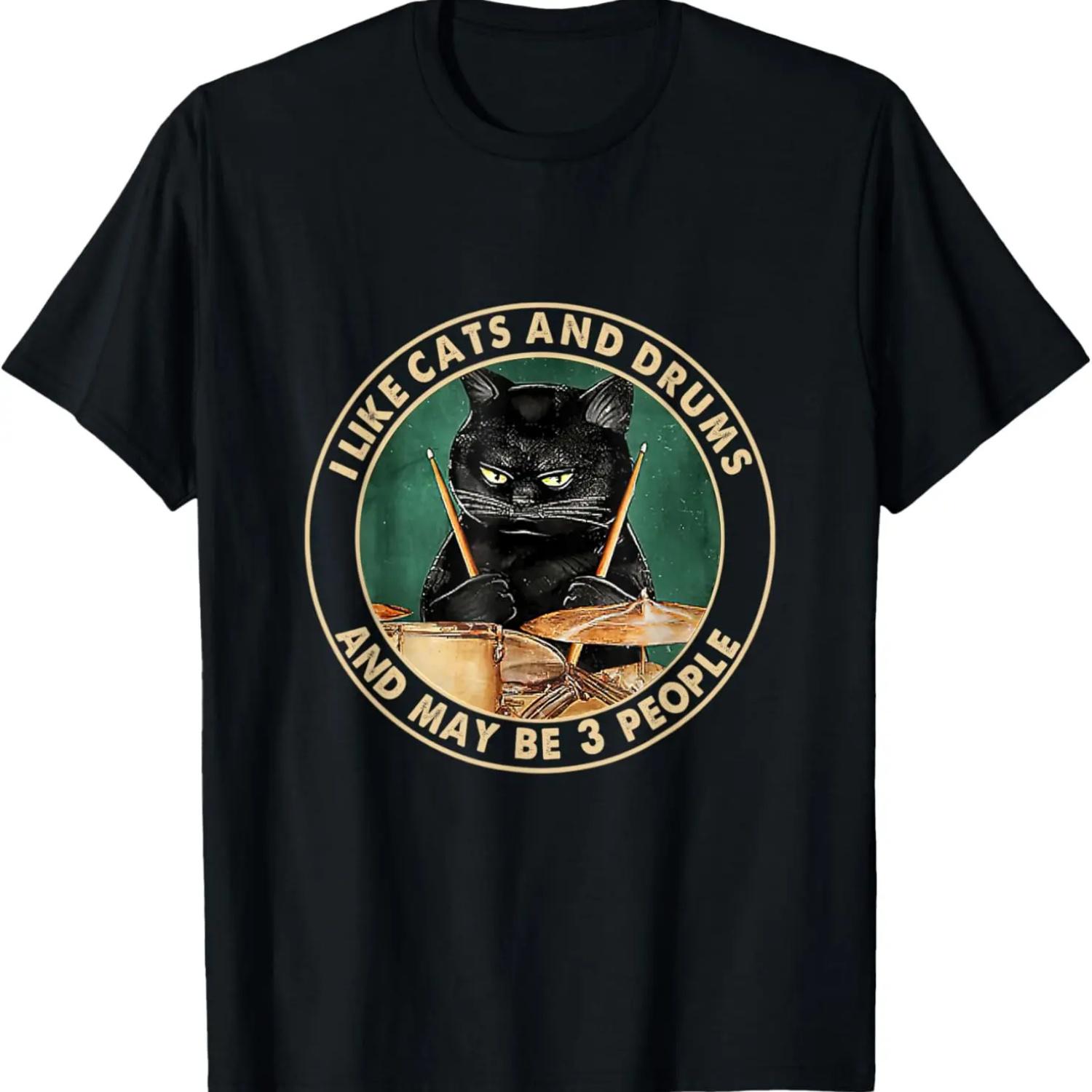 BIG DRUM SET T-Shirt GRAPHIC DRUMMER Tee (2) S