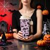 Halloween Coffee Cup 532ml Pumpkin Cat Witch Web MotifDouble Wall Insulated Cup Metal Travel Cup Autumn Commuter Cup