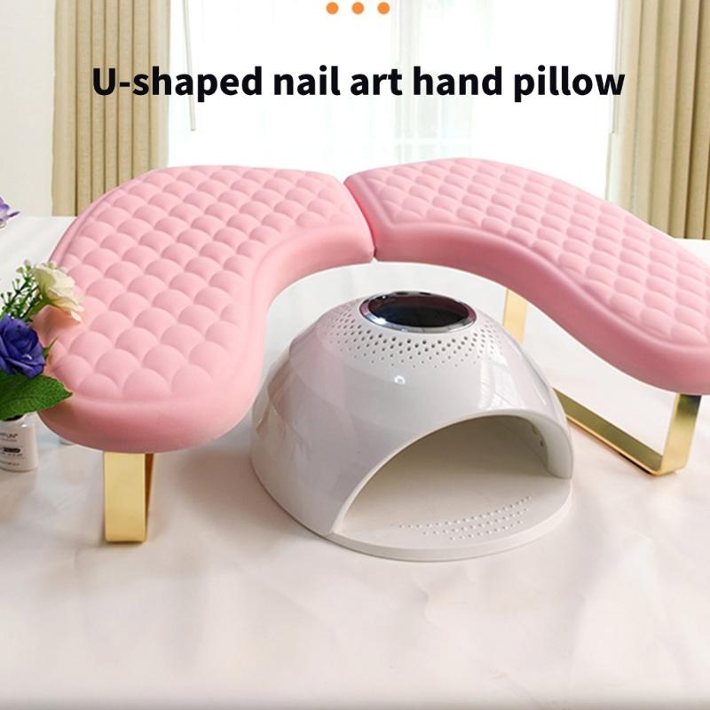 Arm Rest Hand Nail Stand Rest Ergonomic PU Hand Cushion For Nail Artists Easy Clean Surfaces And Compact Storage
