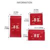 Printing Mini Cosmetic Bag New Year Red Glasses Bag Small Item Bag Lipstick Storage Bag  Girls