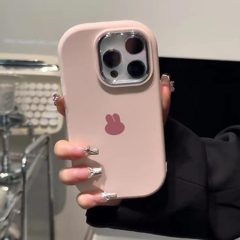 

Розовый мультяшный чехол с кроликом для Apple 11, 12 Pro, 13, 14, 15 Pro Max iPhone 13