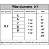 Wire Diameter 1.4mm Right Torsion Spring Return and Reset V-shaped Spring Right Rotation Spring Laps1/2/3/4/5lap 304SUS 10PCS