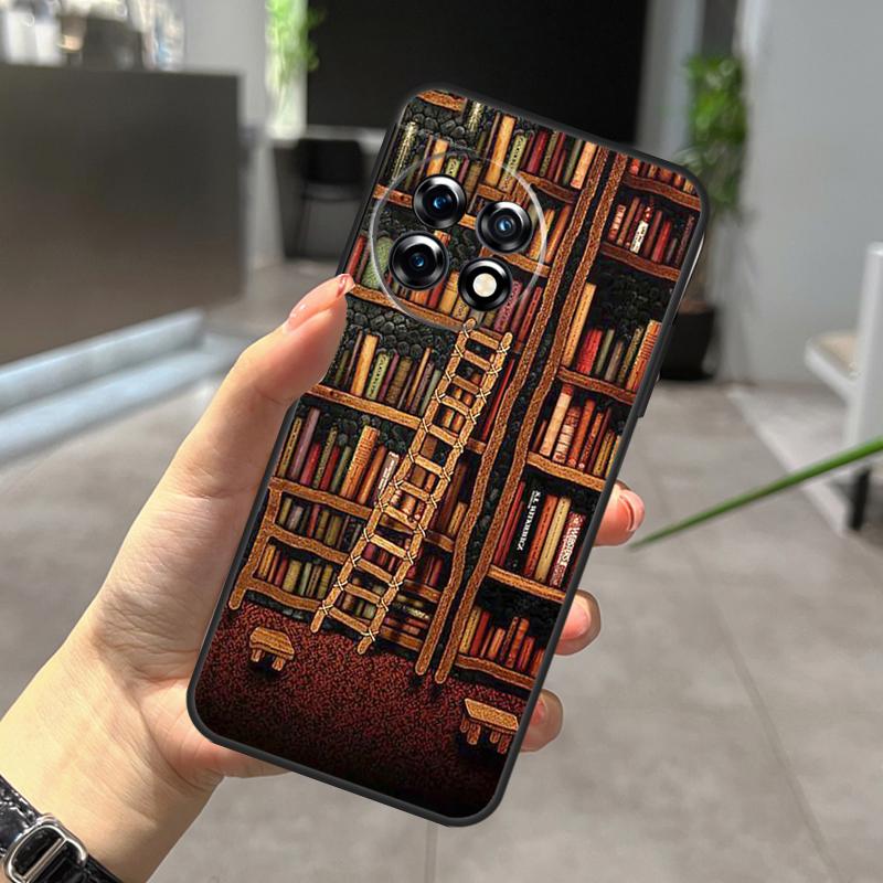 

Library Bookish Case For OnePlus Nord CE 5 2 3 4 Lite N20 N30 OnePlus 15 13 12 R 11 10 9 Pro 8T 10T 10R Cover OnePlus 13T