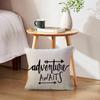 ULOVE LOVE YOURSELF Adventure Awaits Throw Pillow Cover with Arrows Let’s Go to The Mounta Adventure Decor Cushion Covers Cabin/Camper Decorative
