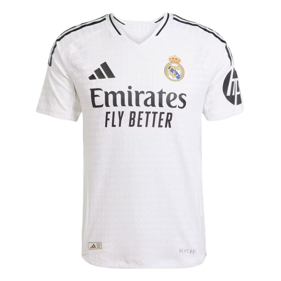 adidas Real Madrid 24/25 Home Authentic Jersey Asia Sizing  White Black  Men s JX2137 M