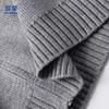 ROMON Men's Casual Solid Color Zipper Cardigan