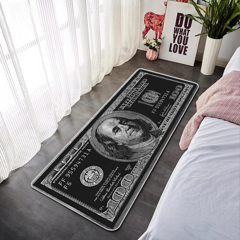 Dollar Doormat for Entrance Door Non-slip and Washable Kitchen Mat Absorbent Bathroom Rug Balcony Decorations Floor Mats Welcome