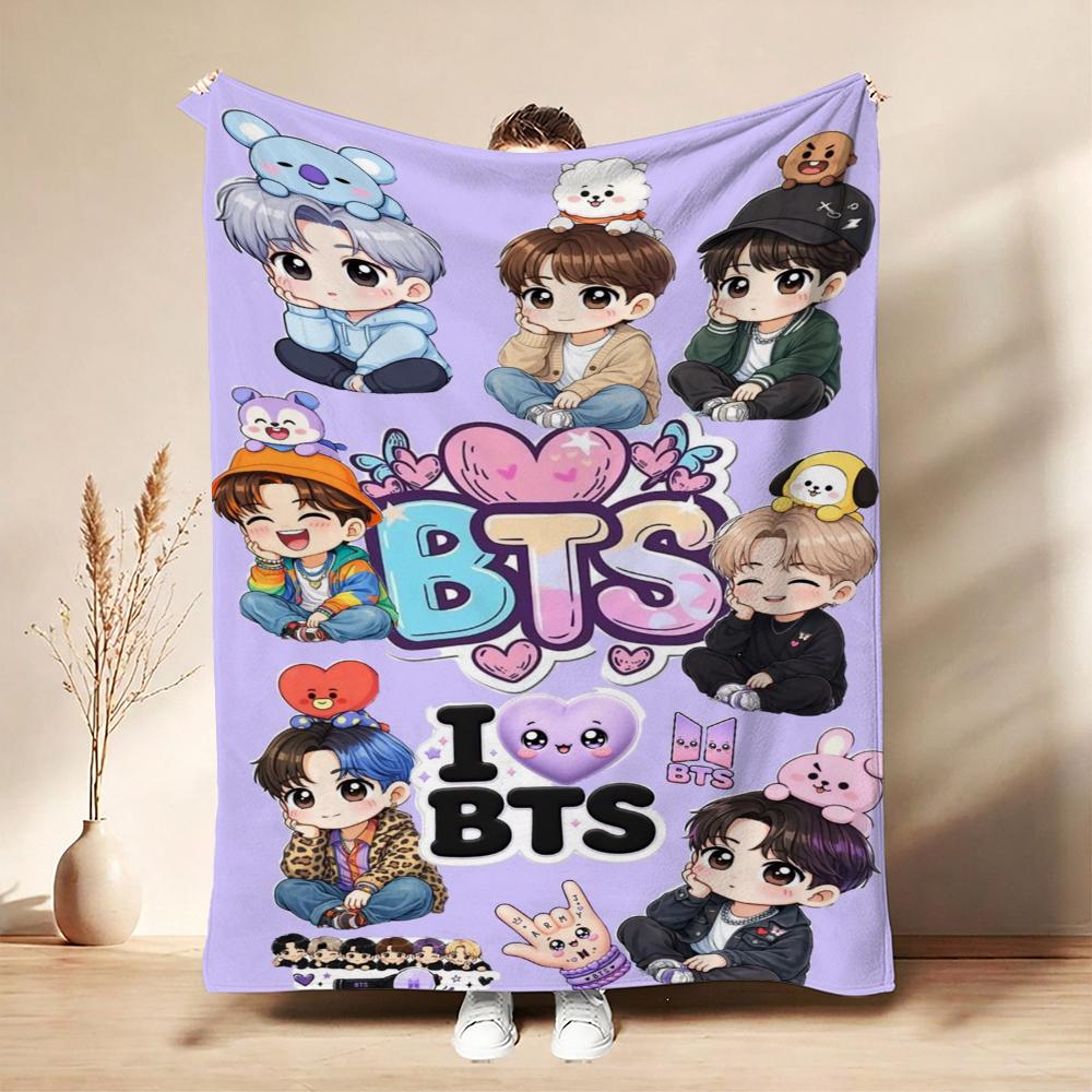 Male Idol Group Portrait Blanket Blanket Suitable For All Seasons Bedroom Sheet Outdoor Plush Blanket