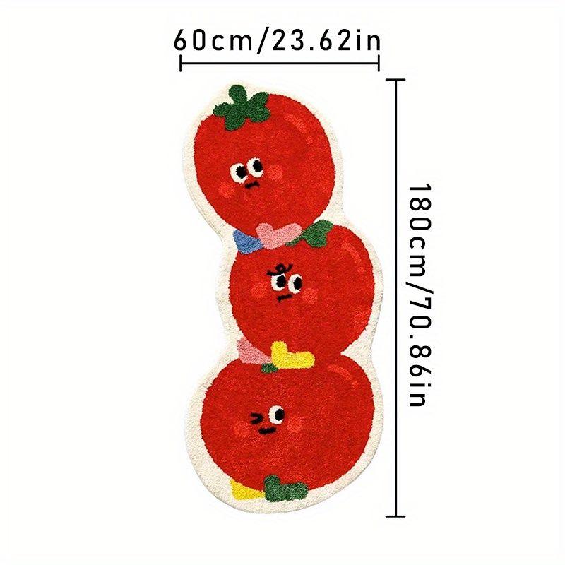 Cartoon Fruit Long Rug Soft Non-Slip Bedroom Bedside Carpet Living Room Balcony Mat Home Decor