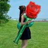 Large Rose Balloons For Birthday Parties, Aluminum Foil Balloons