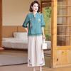 2024 Trendy Summer Mid-Sleeve Top Set for Middle-Aged & Elderly Women
