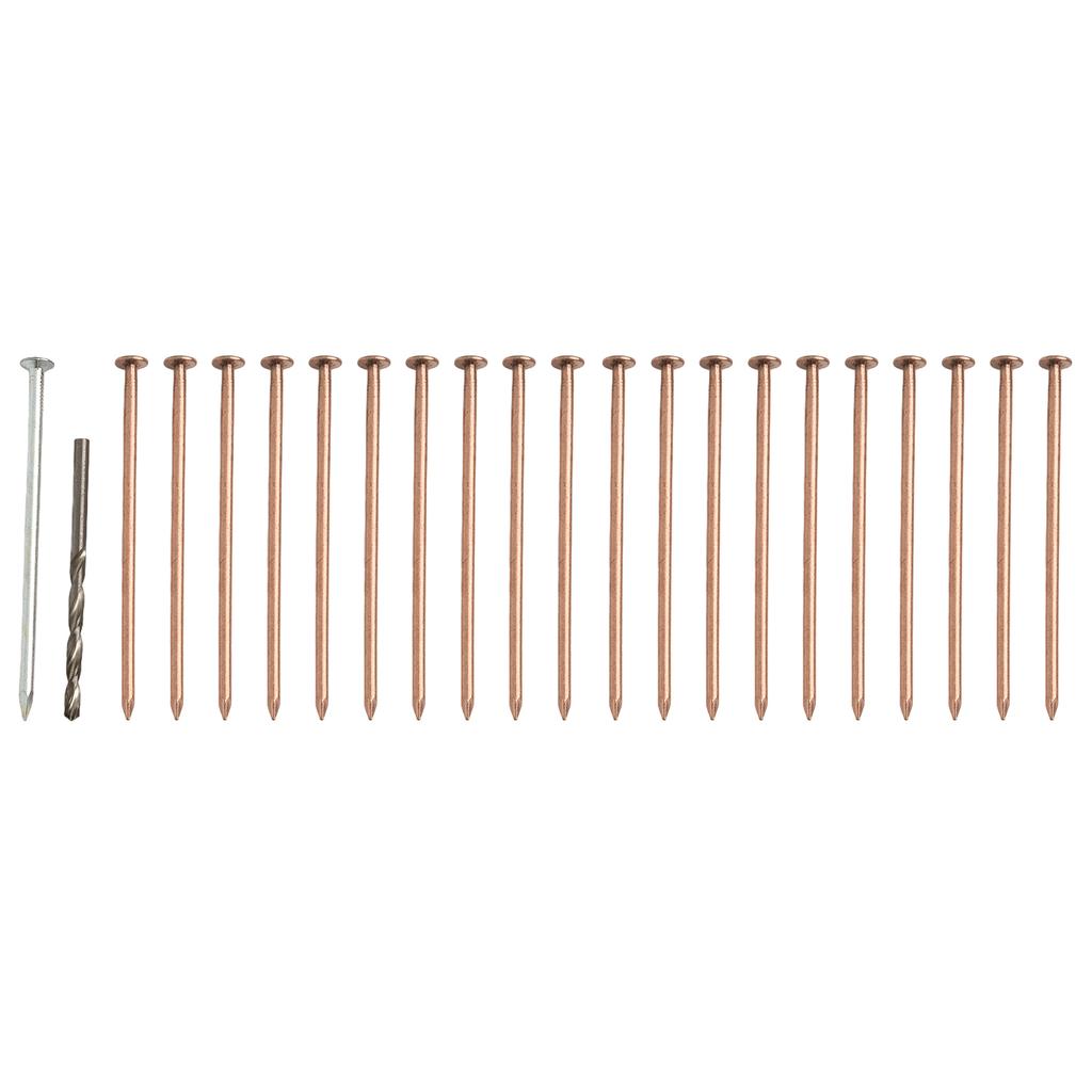 4-Zoll Kupfernägel Kupfernägel für Bäume Reines Kupfer Konstruktion Weiches Kupfermaterial 15 Stück Paket Kupferstifte für Pflanzen