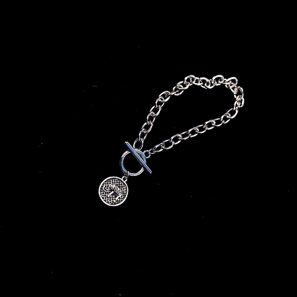 Trendy European & American Hip-Hop Bracelet - Unisex, Cold Style, Niche Korean Design