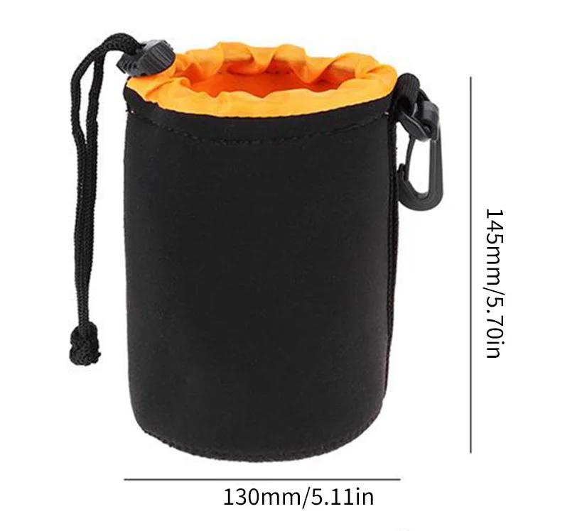 Camera Lens Pouch Bag Soft Neoprene Waterproof DSLR Camera Lens Protective Bag For Canon Sony Most Digital SLR Camera