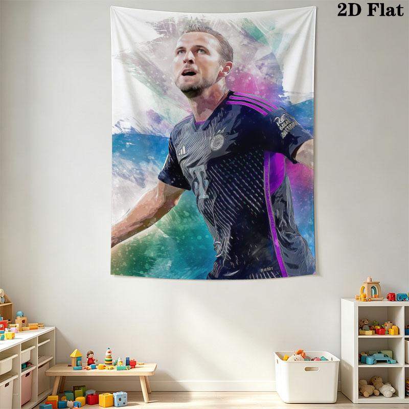 Harry Kane King  Wall Hanging Printed Fabric Blanket Decorative Tapestries for Bedroom Living Room Home Decor