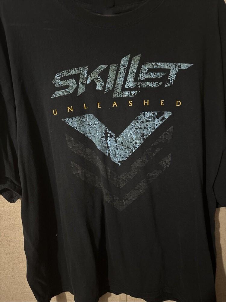 Новая редкая футболка с логотипом группы Skillet Подарок для фанатов Черная S-235XL T-Shirt LW391 Унисекс футболка M