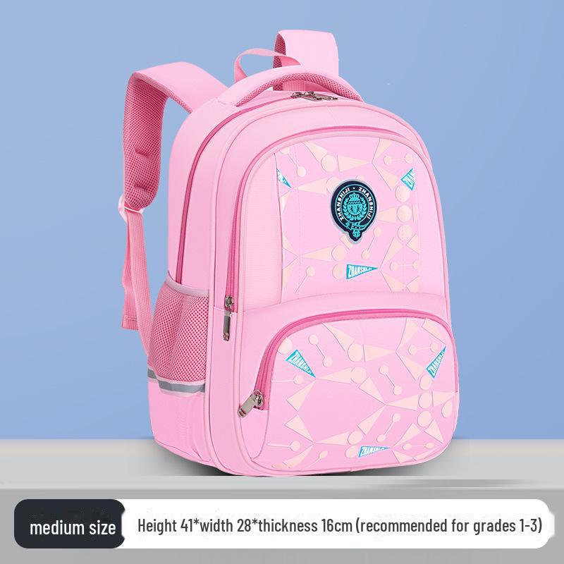 Stilvoller Wasserdichter Leichter Rucksack für Kinder, Klassen 1-6, mit Rückenschutz und Strapazierfähigem Verschleißfestem Design