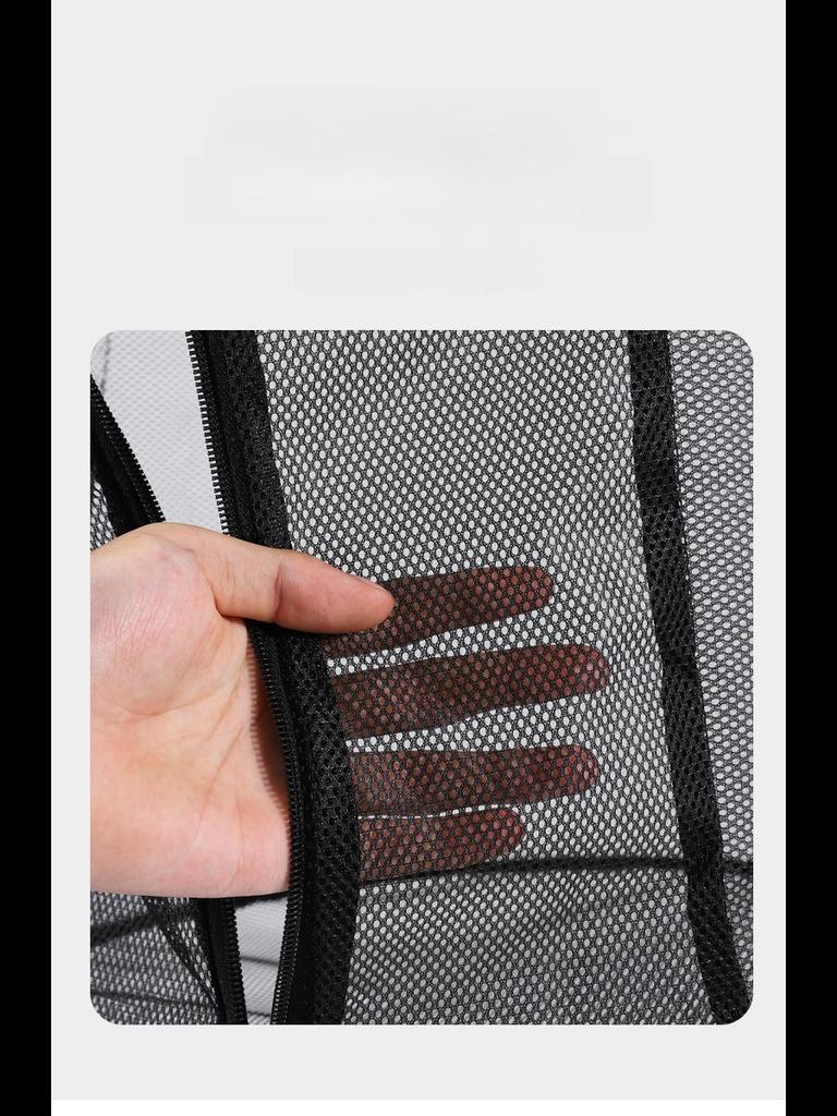 Dreilagiges, faltbares Aufbewahrungsnetz aus Nylon: Hängendes Trockennetz für Kleidung, Obst und Gemüse beim Camping im Freien.