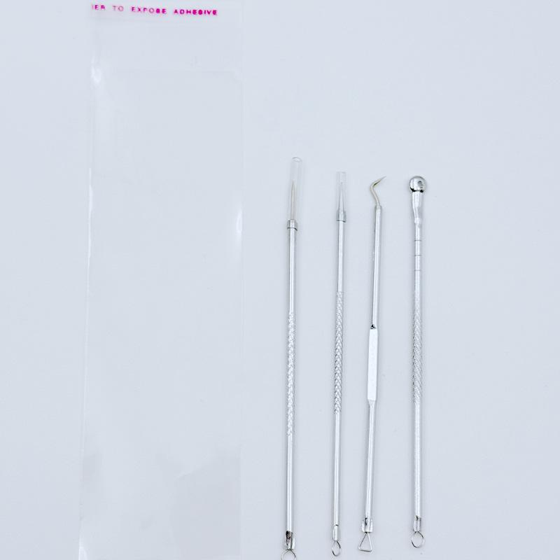 

Набор из 4 предметов для удаления акне и черных точек цвета розового золота с экстрактором комедонов