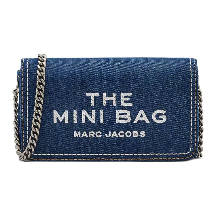 

Marc Jacobs Mini Denim Chain Items SLG Bag Dark Wash Women Shoulder_bags Blue 2F4SMN010S03-473 Basic Set (Bag)