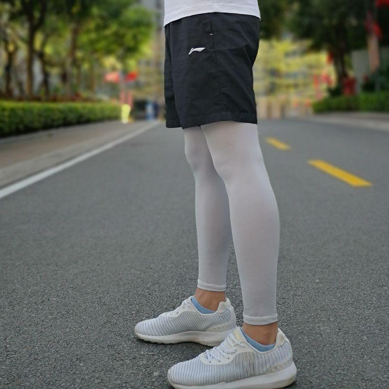 

Cool Silky Sports Kneecaps Outdoor Running Oversleeve Pure Grey# Long S