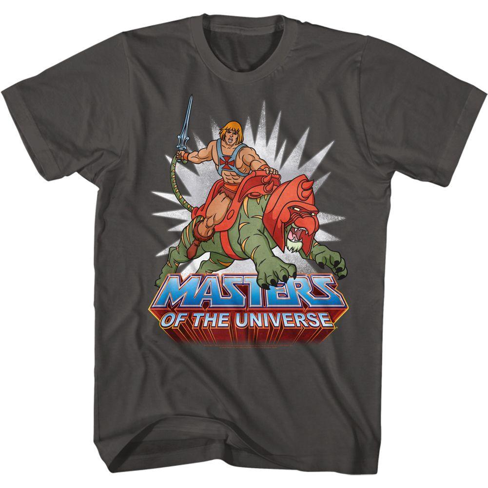 Masters Of The Universe Starburst Battlecat Short Sleeve Adult T-shirt XXL