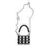 Vintage Faux Pearl Purse Beaded Crossbody Bag with Removable Shoulder Strap Ladies Evening Clutch for Parties Street Office