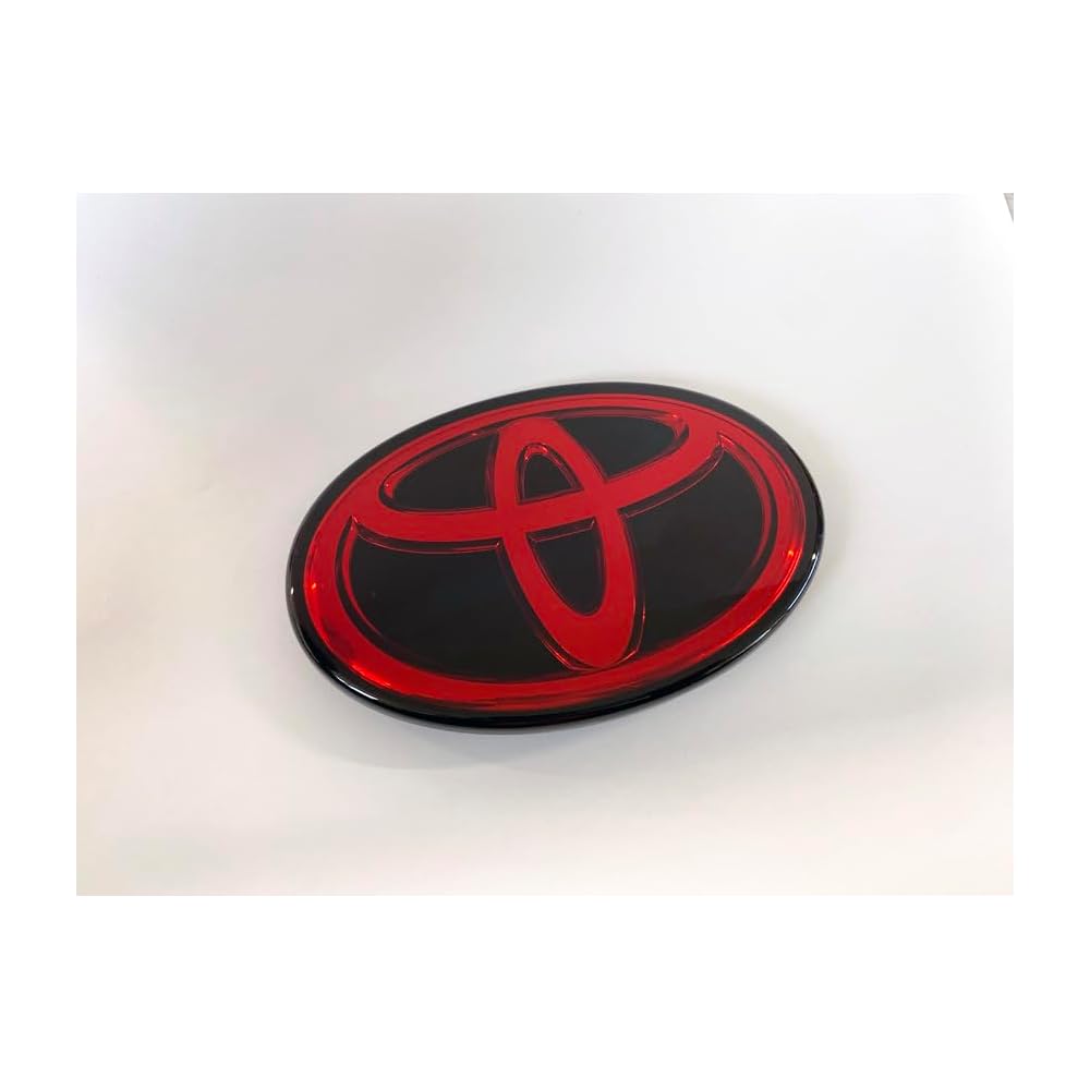 Toyota GR Emblem W120 Deep Red for 60 Prius Car Accessories
