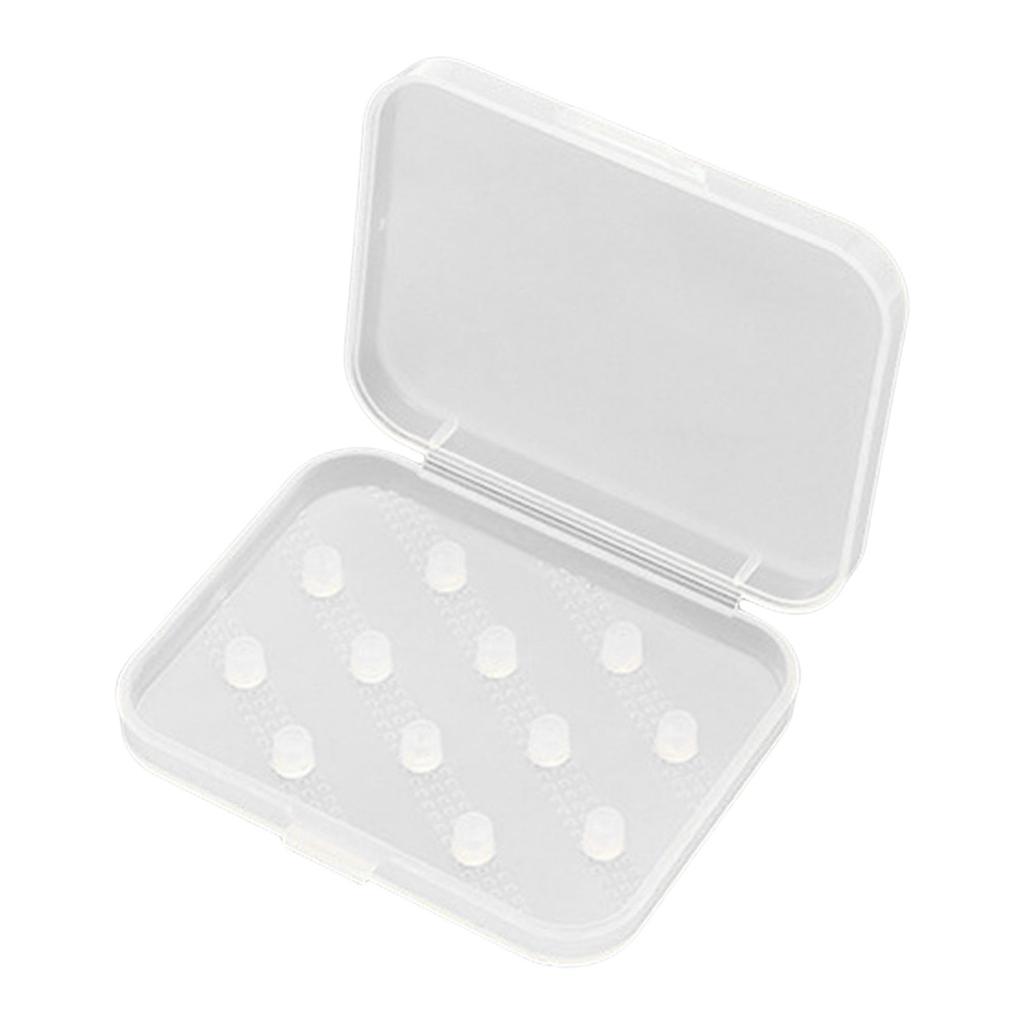 Držák náušníků Sluchátka Průhledné Ochranné Pouzdro na Uskladnění Náušníků pro Snadnou Viditelnost Obsahu pro Uskladnění 6 párů Náušníků