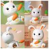 Cute Bunny Coin Bank Large Capacity Cartoon Creative Anti-fall Plastic Savings Jar Gift For Boys And Girls