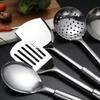 5 Pcs Kitchen Cooking Utensils Set Stainless Steel Shovel Soup Spoon Spatula Utensils Dinnerware Cooking Tools Kitchen Gadgets