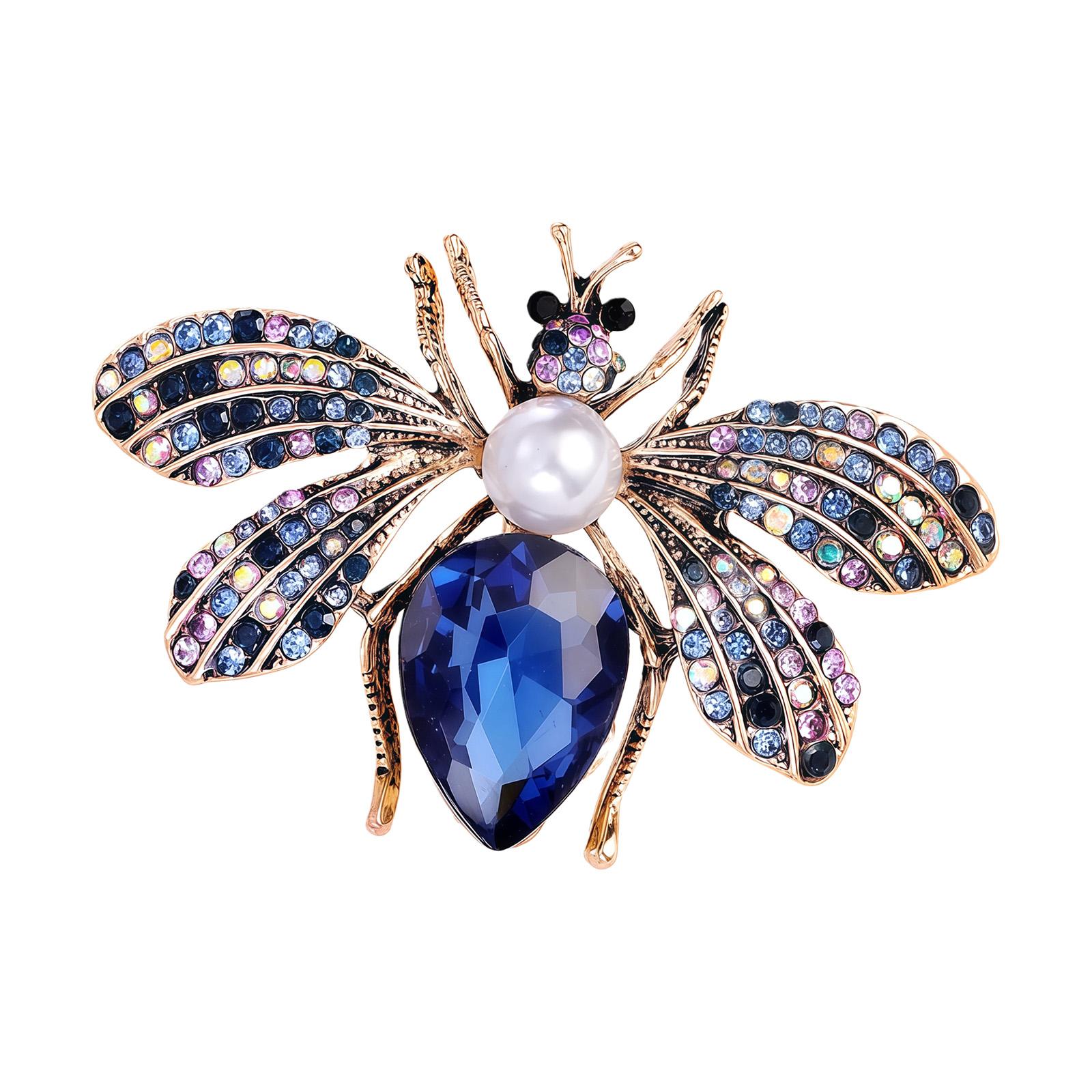

Versatile Bees Brooch Adorned with Sparkling Diamonds for Fashion Accessories Comfortable Clothing Accessory 1
