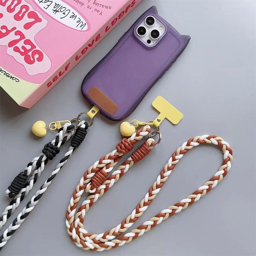 Anti-loss Phone Hanging Chain Nylon Mobile Phone Lanyard DIY Phone Crossbody Chain  Christmas Gifts