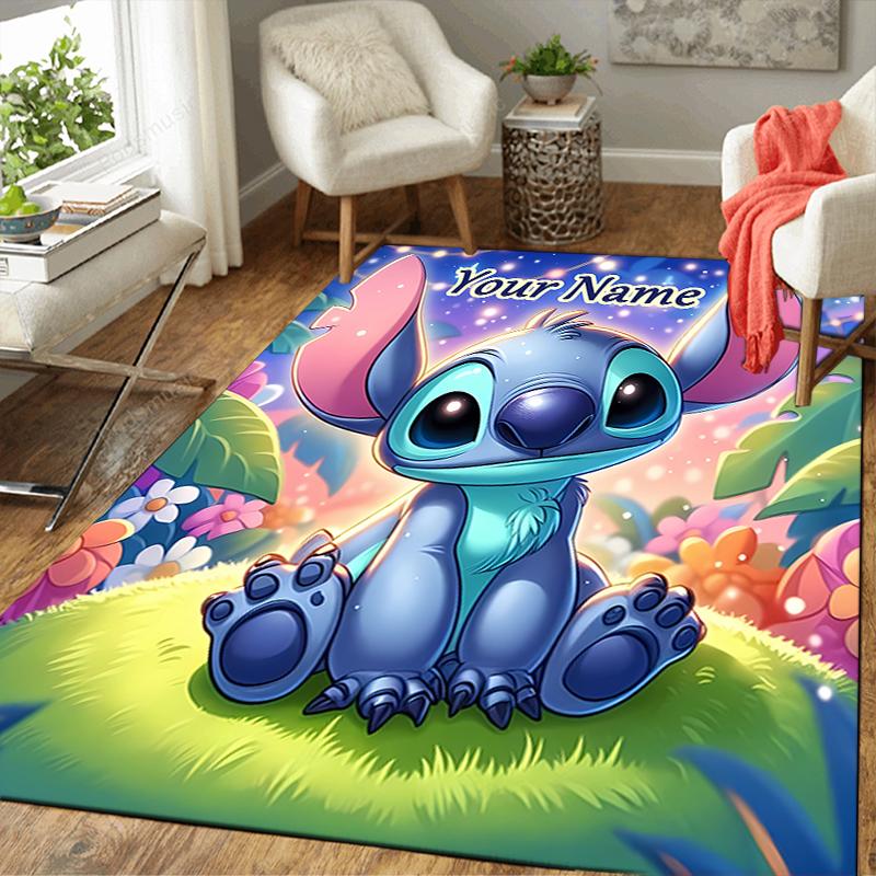 Custom 1Pc Stitch'S Cosmic Adventure Rug Office Carpet Indoor Outdoor Entrance Doormat Nonslip Soft And Comfortable Living Room D916302